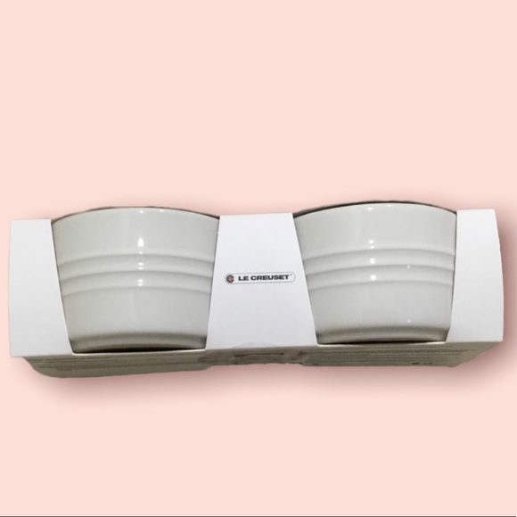 Le Creuset Stoneware Ramekins Set of 2 (White) - Picture 2 of 3
